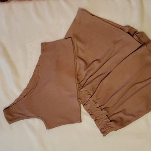 NWOT Shein solid one shoulder top and shorts